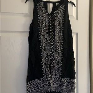 Black and white straight dress